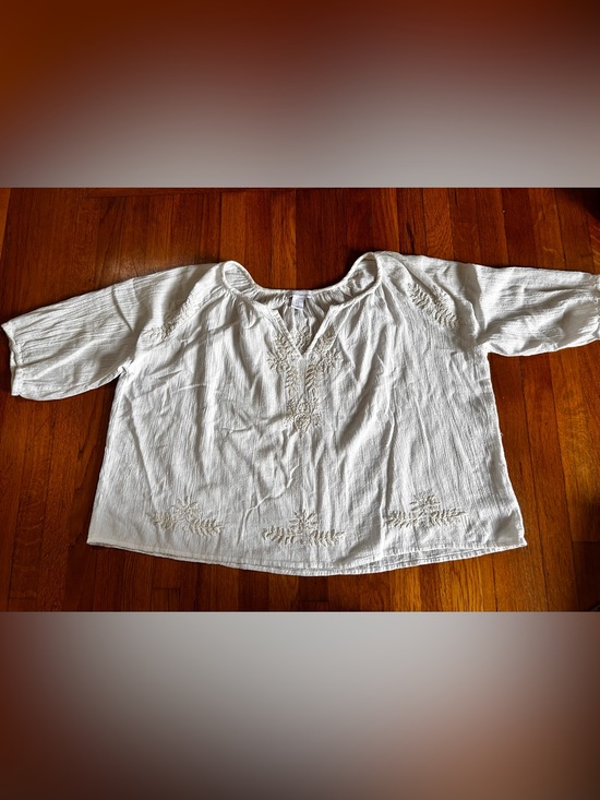 House of Harlow 1960 Tops - House of Harlow 1960 Cream Embroidered Peasant Blouse